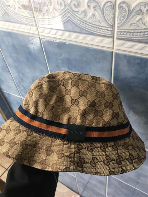 limited edition gucci hat ebay|Gucci bucket hat used.